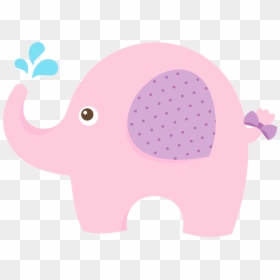 Baby Shower Girl Clipart, HD Png Download - white elephant png