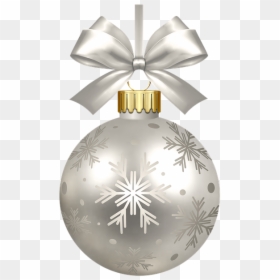 Hanging Green Christmas Ornaments, HD Png Download - silver christmas ornament png