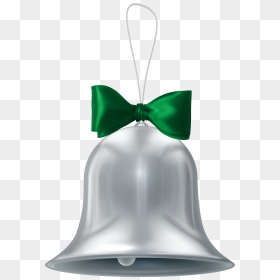 Transparent Background Silver Bell, HD Png Download - silver christmas ornament png