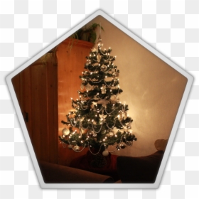 Christmas Tree, HD Png Download - silver christmas ornament png
