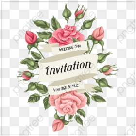 Tarjeta De Invitacion De Rosas, HD Png Download - wedding flower png