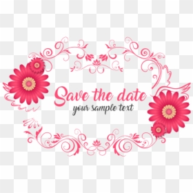 Save The Date Png, Transparent Png - wedding flower png