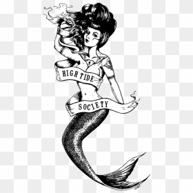 Sailor Tattoos Old School Tattoo Artist - Sailor Jerry Mermaid Tattoo, HD Png Download - black flash png