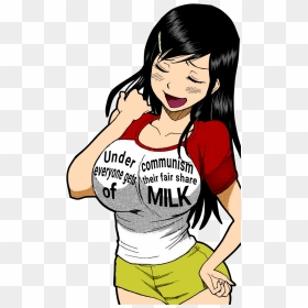 Transparent Communism Png - Abigail Shapiro Milk, Png Download - sexy anime girl png