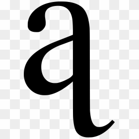 File Latin Small Letter A With U Turned Tail Svg Wikimedia - Letter A With Tail, HD Png Download - decorative letter b png