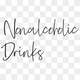 Drinks - Calligraphy, HD Png Download - soft drinks png