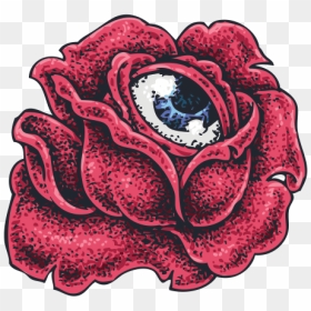 Rose Eye Tattoo Style, HD Png Download - eye tattoo png