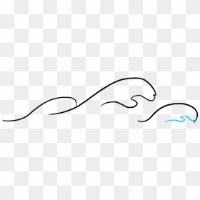 How To Draw Waves, HD Png Download - curvy lines png