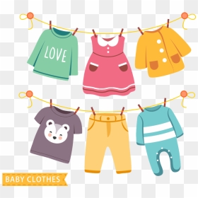 Kids Clothes Clipart Png, Transparent Png - baby clothes png