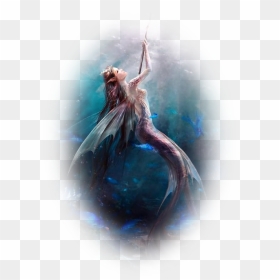 Mermaid Art Siren Legendary Creature Painting - Mermaid Siren Mythical Creature, HD Png Download - mythical creatures png