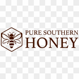 Pure Southern Honey Logo - Calligraphy, HD Png Download - honeycomb texture png
