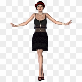 Thumb Image - 1920's Flapper Transparent Background, HD Png Download - flapper png