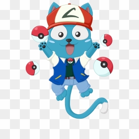 Hiswa - Cartoon, HD Png Download - fairy tail happy png