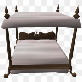 The Runescape Wiki - Canopy Bed, HD Png Download - bed top view png