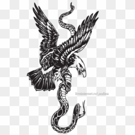 Sleeve Tattoo Flash Design Eagle - Eagle Tattoo Designs, HD Png Download - black flash png