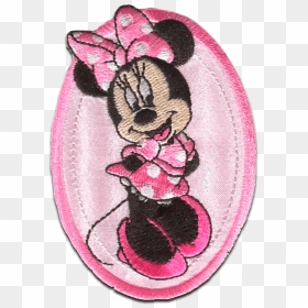 Minnie Mouse Mickey Mouse Embroidered Patch Iron-on - Bordado De Minnie Mouse, HD Png Download - pink minnie mouse png