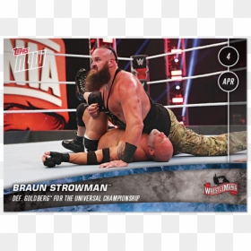 Braun Strowman Wins Universal Championship, HD Png Download - wwe braun strowman png