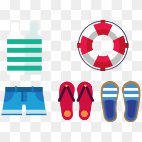 Summer Slippers Swim Ring Transprent Png Free - Swim Ring, Transparent Png - slippers png