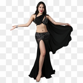 China Belly Dance Dress, China Belly Dance Dress Manufacturers - Black Belly Dance Dress, HD Png Download - belly dancer png
