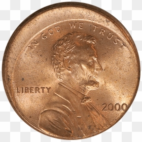 2000 Lincoln Cent - Coin, HD Png Download - lincoln memorial png