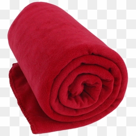 Blanket Png - Rolled Up Fleece Blanket, Transparent Png - comforter png