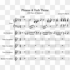 Transparent Phineas And Ferb Png - Phineas And Ferb Theme Sheet Music, Png Download - phineas and ferb png
