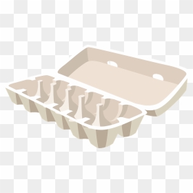 Egg Carton Clip Art , Png Download - Empty Egg Carton Clipart, Transparent Png - egg carton png