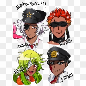 “i Draw Mah Nanba-boiz To Practice On ^^ ” - Nanbaka Kenshirou, HD Png Download - kenshiro png