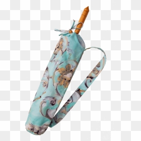 Lily-lark Aqua And Gold Scroll Print Handcrafted Bamboo - Tote Bag, HD Png Download - gold scroll png