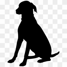 Vector Dog Silhouette Png, Transparent Png - sitting dog silhouette png