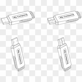 Usb Flash Drives Vector Graphics - Nail, HD Png Download - black flash png