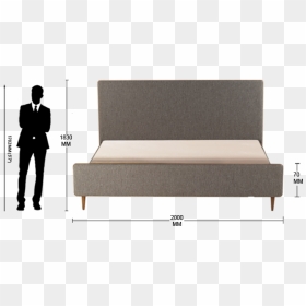 Studio Couch, HD Png Download - bed top view png