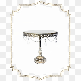 Shop-preview 12%22 Single Antique Silver Cake Stand - Table, HD Png Download - silver swirl png