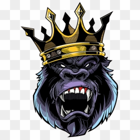 King Kong With Crown, HD Png Download - monkey face png