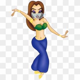 Belly Dancer Cartoon Characters , Png Download - Belly Dance Cartoon Png, Transparent Png - belly dancer png