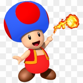 Super Mario Fire Blue Toad, HD Png Download - captain toad png