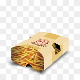 Hamburgueria Box Fritas Delivery Fechado - French Fries Delivery Box, HD Png Download - batata frita png