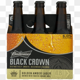 Beer Bottle , Png Download - Budweiser Black Crown, Transparent Png - budweiser bottle png