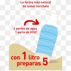 4 Partes De Agua 1 De Hisc - 1 Parte De Agua, HD Png Download - agua de horchata png