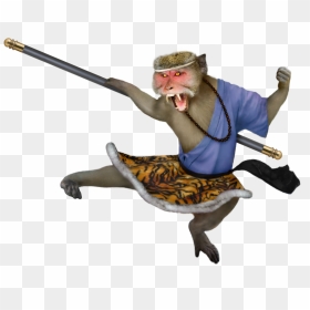 Monkey King Staff Png - Rhesus Macaque Sun Wukong, Transparent Png - wukong png