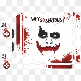 Joker Ps4 Skin Sticker - Logo Joker Why So Serious Png, Transparent Png - why so serious png