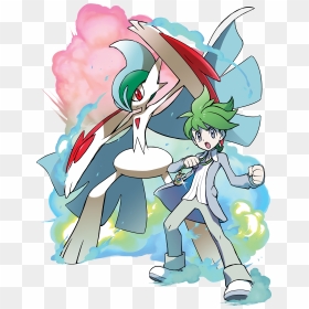 Transparent Gallade Png - Pokemon Wally Official Art, Png Download - gallade png