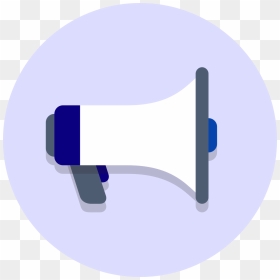 Circle Megaphone Icon Png, Transparent Png - megaphone icon png