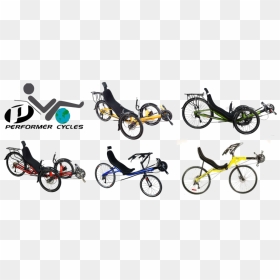 Performer Collage - Recumbent Bicycle, HD Png Download - ice cycles png