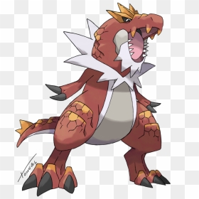 Ronin The Greninja Talon The Talonflame Tyrant The - Pokemon Tyrantrum Front, HD Png Download - talonflame png