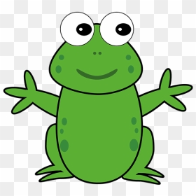 Smiling Frog Png - Cartoon Green And Speckled Frog, Transparent Png - cartoon frog png