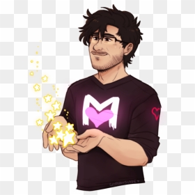 Happy Birthday @markiplier ❤ I"m Terrible With Words - Markiplier Cartoon, HD Png Download - markiplier face png