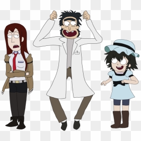 Transparent Rick And Morty - Steins Gate Rick And Morty, HD Png Download - rick and morty morty png