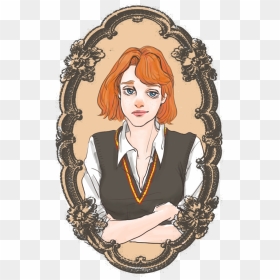Draco , Harry , Severus (seversa) And Ron - Female Ron Weasley, HD Png Download - ron weasley png