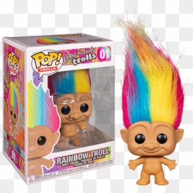 Rainbow Troll Funko Pop, HD Png Download - troll doll png